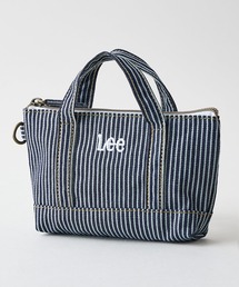 Lee（リー）の「【Lee/リー】【キャンバストートをそのまま小さくしたような、遊び心のあるデザインが魅力】トートバッグ風マルチポーチ 小物収納 内側仕切りあり Dカン付き（ポーチ）」