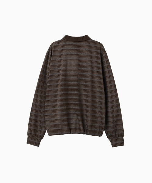MENASOO(ミナス)の「ヴィンテージストライプラグビーTシャツ_ブラウン(ポロシャツ・レディース・ブラウン・1/2)」の16枚目の写真