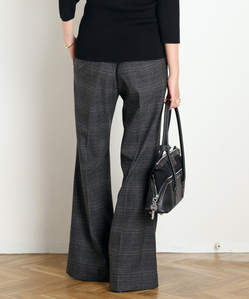 AP STUDIO(エーピーストゥディオ)の「Gioia check slacks(スラックス・レディース・ナチュラル/グレー・38/36/40)」の6枚目の写真