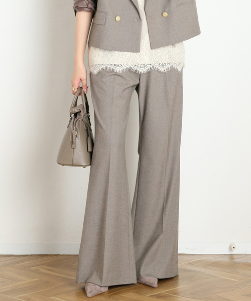 AP STUDIO(エーピーストゥディオ)の「Gioia check slacks(スラックス・レディース・ナチュラル/グレー・38/36/40)」の12枚目の写真