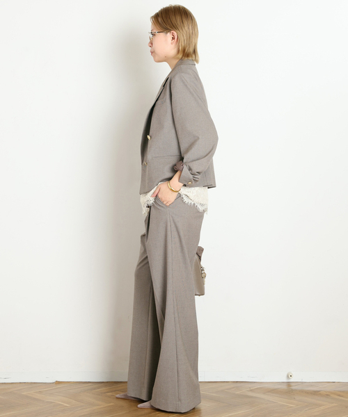 AP STUDIO(エーピーストゥディオ)の「Gioia check slacks(スラックス・レディース・ナチュラル/グレー・38/36/40)」の16枚目の写真