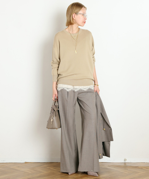 AP STUDIO(エーピーストゥディオ)の「Gioia check slacks(スラックス・レディース・ナチュラル/グレー・38/36/40)」の18枚目の写真