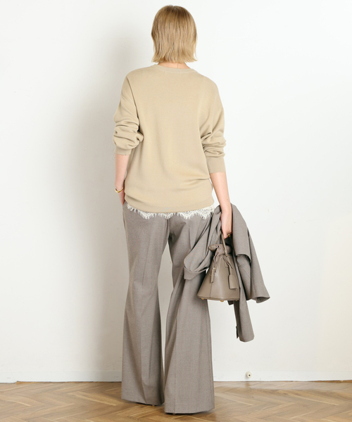 AP STUDIO(エーピーストゥディオ)の「Gioia check slacks(スラックス・レディース・ナチュラル/グレー・38/36/40)」の20枚目の写真