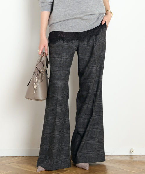 AP STUDIO(エーピーストゥディオ)の「Gioia check slacks(スラックス・レディース・ナチュラル/グレー・38/36/40)」の21枚目の写真