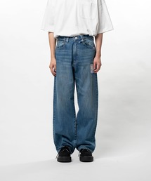 【in・stru(men-tal)./ インストールメンタル】HARD WASHED SELVAGE DENIM STRAIGHT PANTS