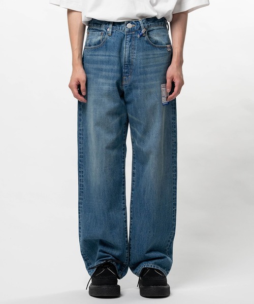 In・stru(men-tal).(インストルメンタル)の「【in・stru(men-tal)./ インストールメンタル】HARD WASHED SELVAGE DENIM STRAIGHT PANTS(デニムパンツ・メンズ・インディゴブルー/ブラック・44/46)」の8枚目の写真