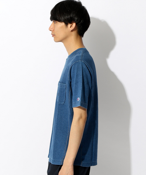 Champion(チャンピオン)の「 【別注】【セットアップ対応】Champion REVERSE WEAVEインディゴT(Tシャツ/カットソー・メンズ・インディゴブルー/ブルー・2/3)」の11枚目の写真