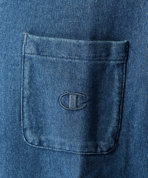 Champion(チャンピオン)の「 【別注】【セットアップ対応】Champion REVERSE WEAVEインディゴT(Tシャツ/カットソー・メンズ・インディゴブルー/ブルー・2/3)」の14枚目の写真