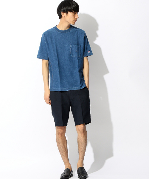 Champion(チャンピオン)の「 【別注】【セットアップ対応】Champion REVERSE WEAVEインディゴT(Tシャツ/カットソー・メンズ・インディゴブルー/ブルー・2/3)」の16枚目の写真