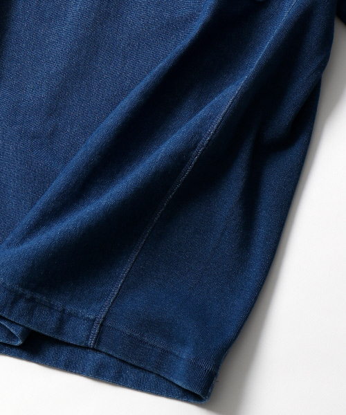 Champion(チャンピオン)の「 【別注】【セットアップ対応】Champion REVERSE WEAVEインディゴT(Tシャツ/カットソー・メンズ・インディゴブルー/ブルー・2/3)」の6枚目の写真