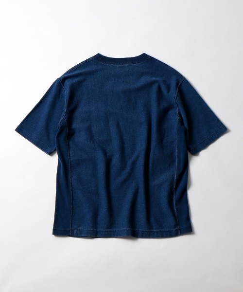 Champion(チャンピオン)の「 【別注】【セットアップ対応】Champion REVERSE WEAVEインディゴT(Tシャツ/カットソー・メンズ・インディゴブルー/ブルー・2/3)」の9枚目の写真