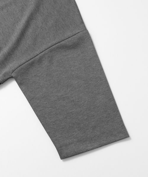 SENSE OF PLACE by URBAN RESEARCH(センスオブプレイスバイアーバンリサーチ)の「バイカラーボリュームTシャツ(5分袖)(Tシャツ/カットソー・メンズ・ライトブラウン/ブラック/ベージュ・MEDIUM/LARGE)」の5枚目の写真