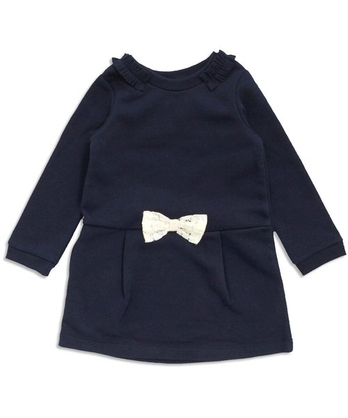 apres les cours（アプレレクール）の「フリル付トレーナーワンピース（ワンピース・キッズ・ネイビー/グレー/ベージュ・140/130/110/100/120/80/90）」の7枚目の写真