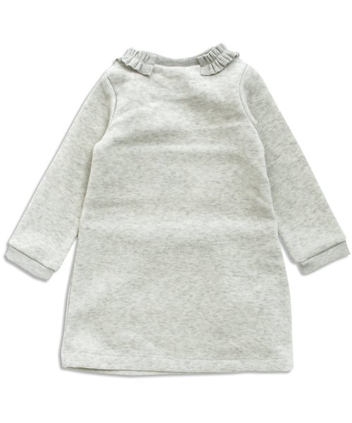 apres les cours（アプレレクール）の「フリル付トレーナーワンピース（ワンピース・キッズ・ネイビー/グレー/ベージュ・140/130/110/100/120/80/90）」の9枚目の写真