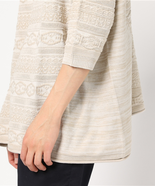 チャイハネ（チャイハネ）の「【チャイハネ】yul ジャガードコットンニットMEN'Sトップス（ニット/セーター・メンズ・ブラック/ブルー/ベージュ/ホワイト/ダークブラック/オレンジ・FREE）」の10枚目の写真