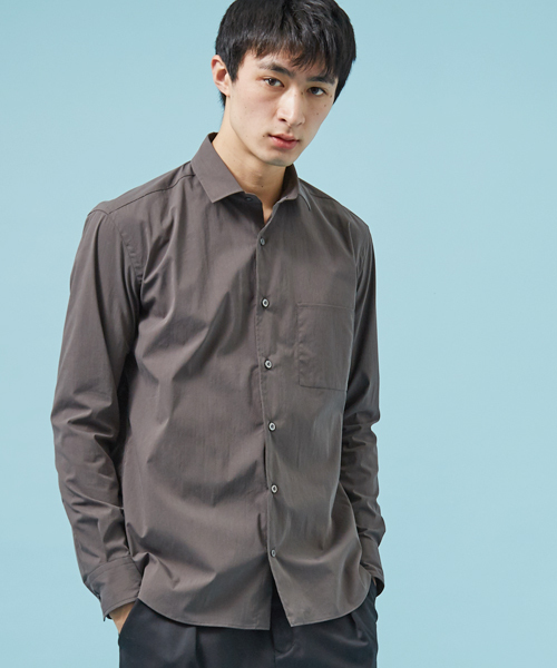 STUDIOUS（ステュディオス）の「タイプライターバイオシャツ（シャツ/ブラウス・メンズ・ホワイト/グレー/ネイビー・2/1/3）」の3枚目の写真