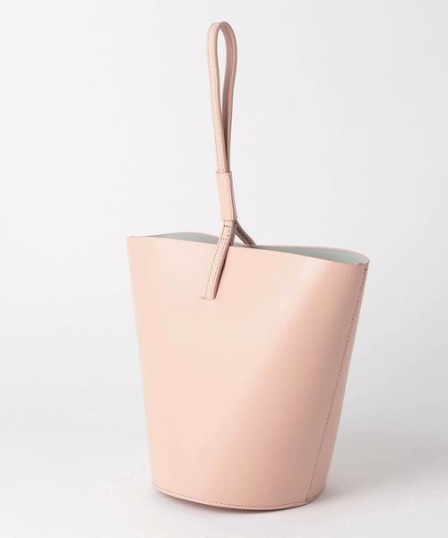 YAHKI（ヤーキ）の「YAHKI バケツ ストラップバッグ / ヤーキ / バケットバッグ（ショルダーバッグ・レディース・オフホワイト/ライトピンク・FREE）」の4枚目の写真