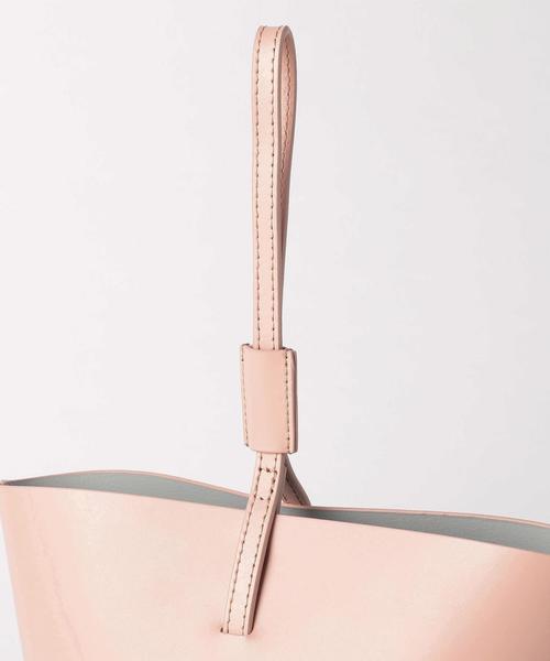 YAHKI（ヤーキ）の「YAHKI バケツ ストラップバッグ / ヤーキ / バケットバッグ（ショルダーバッグ・レディース・オフホワイト/ライトピンク・FREE）」の6枚目の写真