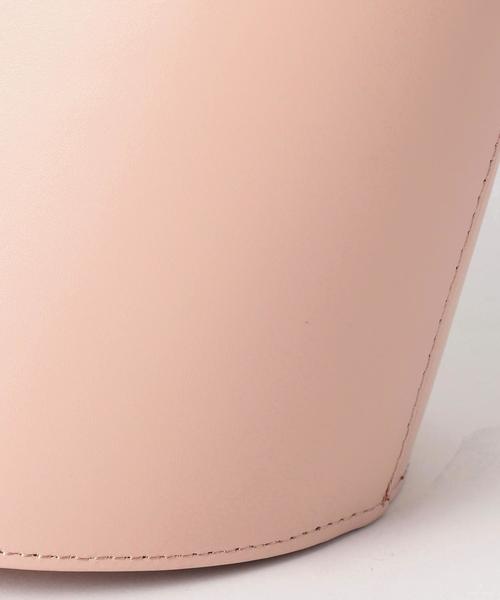 YAHKI（ヤーキ）の「YAHKI バケツ ストラップバッグ / ヤーキ / バケットバッグ（ショルダーバッグ・レディース・オフホワイト/ライトピンク・FREE）」の8枚目の写真