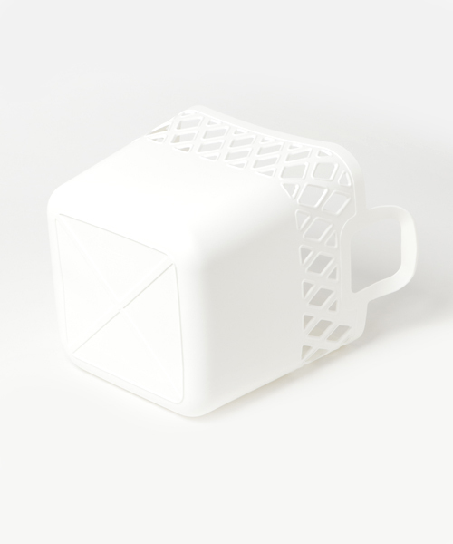 Francfranc（フランフラン）の「スクエア ランドリーバスケット S ホワイト（ランドリーグッズ・レディース・ホワイト・FREE）」の3枚目の写真