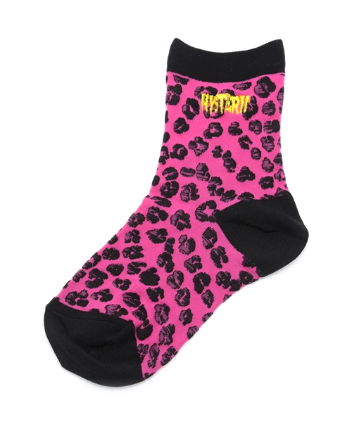 HYSTERIC MINI（ヒステリックミニ）の「Leopard ソックス（ソックス/靴下・キッズ・グリーン/パープル/ピンク/レッド・13/16/19/22）」の3枚目の写真