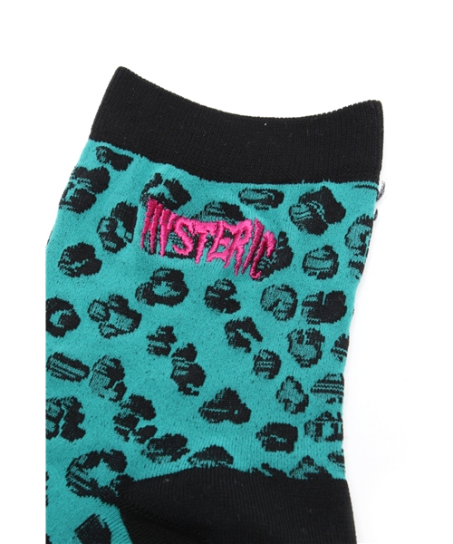 HYSTERIC MINI（ヒステリックミニ）の「Leopard ソックス（ソックス/靴下・キッズ・グリーン/パープル/ピンク/レッド・13/16/19/22）」の6枚目の写真