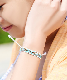 Luz Llena | オルテガ柄ビーズブレスレット(バングル/リストバンド)