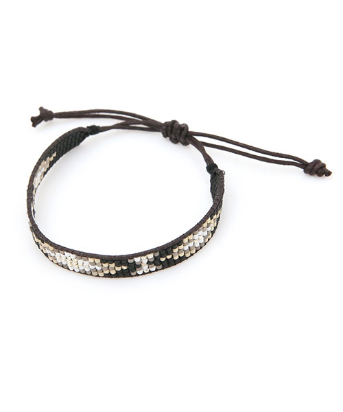 Luz Llena（ラズレナ）の「オルテガ柄ビーズブレスレット（バングル/リストバンド・レディース・ターコイズブルー/ブラック・ﾌﾘ-）」の10枚目の写真