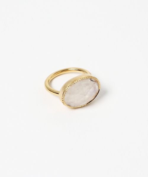 NOJESS（ノジェス）の「カラーストーンピンキーリング（リング・レディース・ホワイト系その他/グリーン系その他・#5/#3）」の2枚目の写真