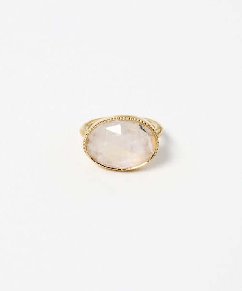 NOJESS（ノジェス）の「カラーストーンピンキーリング（リング・レディース・ホワイト系その他/グリーン系その他・#5/#3）」の4枚目の写真