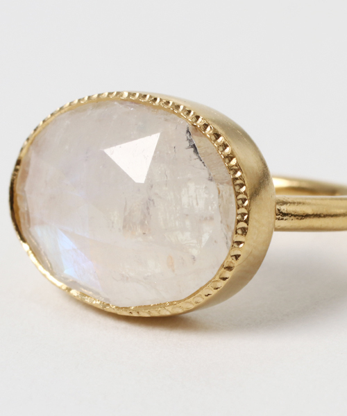 NOJESS（ノジェス）の「カラーストーンピンキーリング（リング・レディース・ホワイト系その他/グリーン系その他・#5/#3）」の5枚目の写真