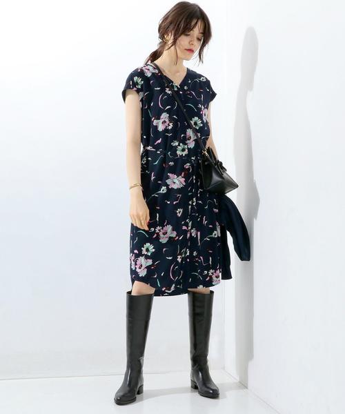 UNITED ARROWS フラワープリントワンピース UNITED ARROWS（ユナイテッドアローズ）の「UBCS フラワー