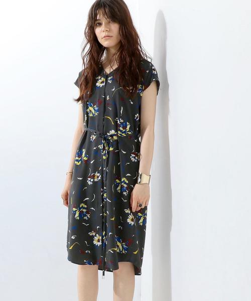 UNITED ARROWS フラワープリントワンピース UNITED ARROWS（ユナイテッドアローズ）の「UBCS フラワー