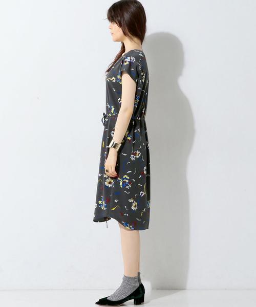 UNITED ARROWS フラワープリントワンピース UNITED ARROWS（ユナイテッドアローズ）の「UBCS フラワー