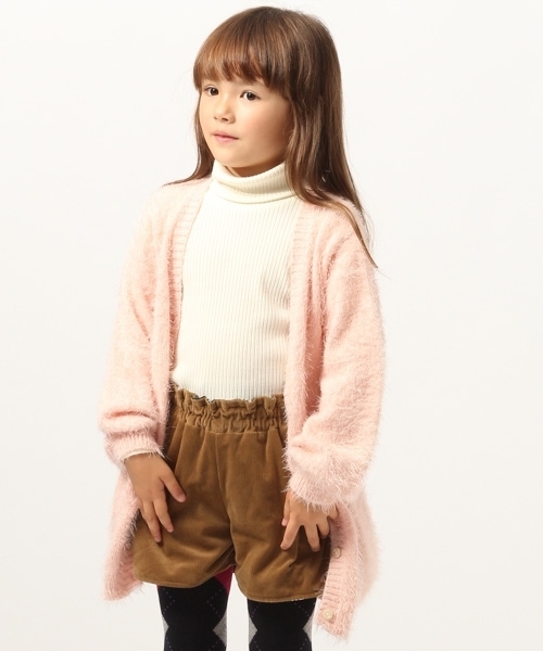 Global Work グローバルワーク の キッズ フェザーヤーンロングカーデ カーディガン ボレロ Wear
