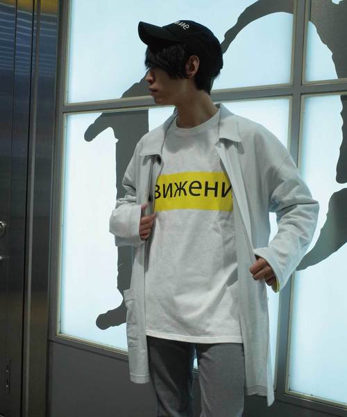 rovtski（ロフトスキー）の「rovtski 【ビッグシルエット】LINEN COTTON SOLID MAXI LENGTH BIG SOUT/7C17062307（ステンカラーコート・メンズ・ライトグレー/ネイビー/スミクロ・FREE）」の19枚目の写真