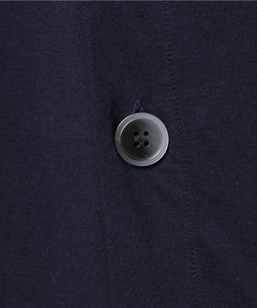 rovtski（ロフトスキー）の「rovtski 【ビッグシルエット】LINEN COTTON SOLID MAXI LENGTH BIG SOUT/7C17062307（ステンカラーコート・メンズ・ライトグレー/ネイビー/スミクロ・FREE）」の9枚目の写真