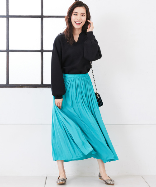 RIVE DROITE(リヴドロワ)の「アンゴラタッチミラノリブVネックプルオーバー(ニット/セーター・レディース・アイボリー/ブラック/ピンク・FREE)」の12枚目の写真