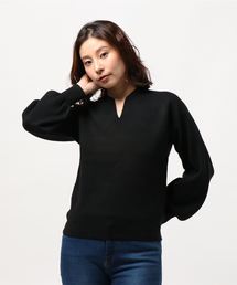 RIVE DROITE | アンゴラタッチミラノリブVネックプルオーバー(ニット/セーター)