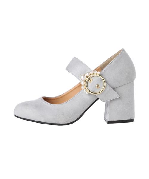 dazzlin（ダズリン）の「イミテーションパールバックルパンプス（パンプス・レディース・ミント/ブラック/ピンク・LARGE/MEDIUM）」の4枚目の写真