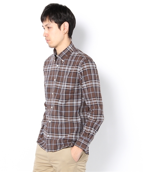 TOMMY HILFIGER(トミーヒルフィガー)の「NEWBURY CHECK SHIRT(シャツ/ブラウス・メンズ・ブラウン・SMALL/MEDIUM/LARGE/X-LARGE/XX-LARGE)」の4枚目の写真