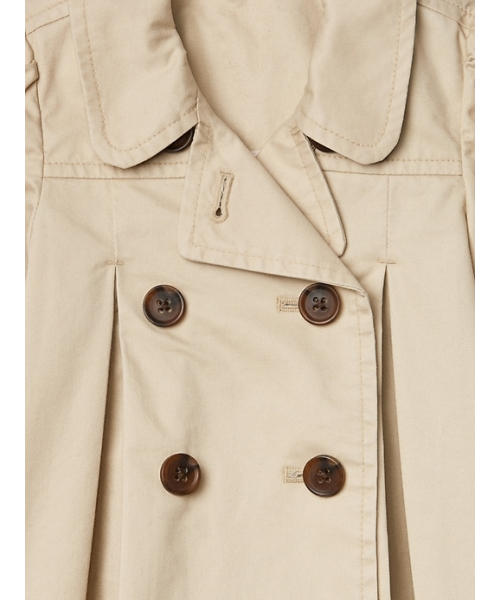 GAP（ギャップ）の「Gap プリーツ トレンチコート（トレンチコート・キッズ・ベージュ・80ｃｍ/70cm/90cm/60cm）」の2枚目の写真