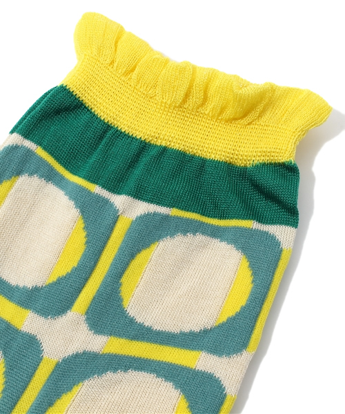 Demi-Luxe BEAMS（デミルクス ビームス）の「○ANTIPAST / パスザオーバル ソックス（ソックス/靴下・レディース・ピンク/グリーン・ONE SIZE）」の3枚目の写真