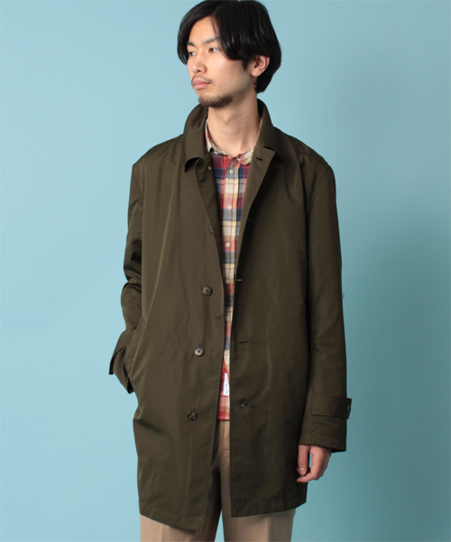 BEAMS LIGHTS Men's（ビームスライツ メンズ）の「○BEAMS LIGHTS / ポケッタブルステンカラーコート（ステンカラーコート・メンズ・ベージュ/オリーブ/オレンジ/ネイビー・SMALL/MEDIUM/LARGE/X-LARGE）」の3枚目の写真