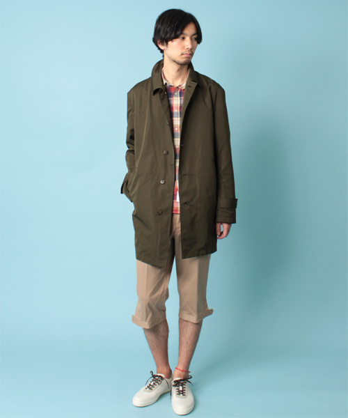 BEAMS LIGHTS Men's（ビームスライツ メンズ）の「○BEAMS LIGHTS / ポケッタブルステンカラーコート（ステンカラーコート・メンズ・ベージュ/オリーブ/オレンジ/ネイビー・SMALL/MEDIUM/LARGE/X-LARGE）」の6枚目の写真