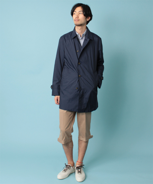 BEAMS LIGHTS Men's（ビームスライツ メンズ）の「○BEAMS LIGHTS / ポケッタブルステンカラーコート（ステンカラーコート・メンズ・ベージュ/オリーブ/オレンジ/ネイビー・SMALL/MEDIUM/LARGE/X-LARGE）」の7枚目の写真