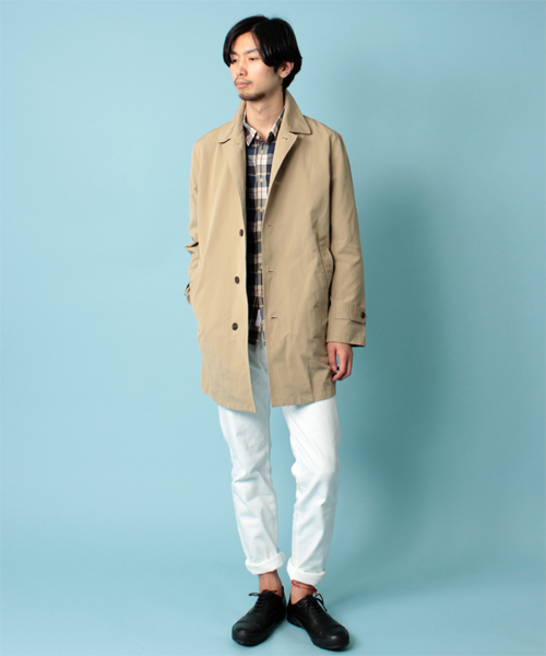 BEAMS LIGHTS Men's（ビームスライツ メンズ）の「○BEAMS LIGHTS / ポケッタブルステンカラーコート（ステンカラーコート・メンズ・ベージュ/オリーブ/オレンジ/ネイビー・SMALL/MEDIUM/LARGE/X-LARGE）」の5枚目の写真