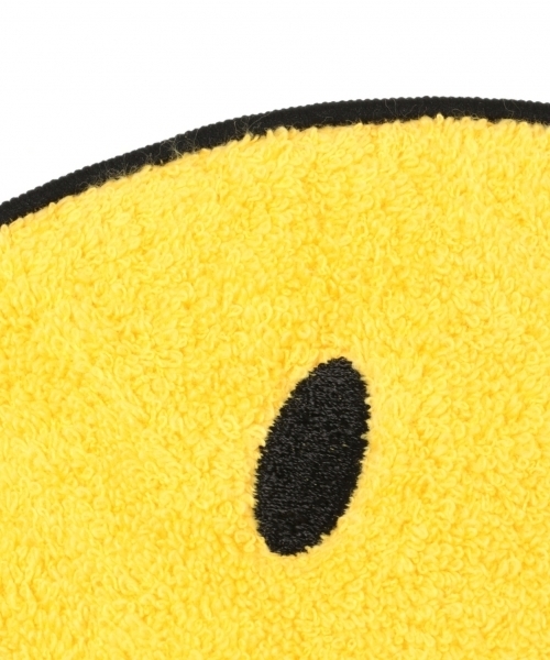BAYFLOW（ベイフロー）の「[珍しい丸型フォルム!]SMILEタオルハンカチ（ハンカチ/ハンドタオル・レディース・ネイビー/グレー/イエロー・0）」の8枚目の写真