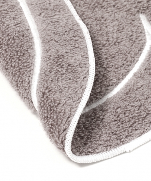 BAYFLOW（ベイフロー）の「[珍しい丸型フォルム!]SMILEタオルハンカチ（ハンカチ/ハンドタオル・レディース・ネイビー/グレー/イエロー・0）」の9枚目の写真