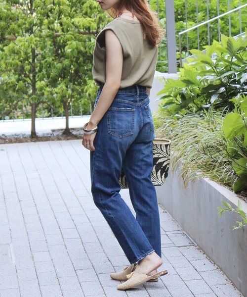 JOURNAL STANDARD relume（ジャーナルスタンダード　レリューム）の「12ozデニムテーパード（デニムパンツ・レディース・ネイビー/ブルー・40/38/36/34）」の5枚目の写真